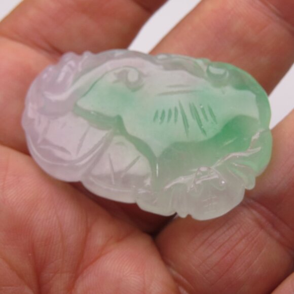 Jade Hand Made Carved Pendant